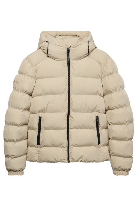 Superdry beige heren jas | Vooraanzicht