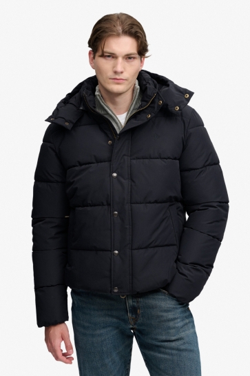Superdry Jas PREMIUM HOOD PUFFER JKT M5012429A Black