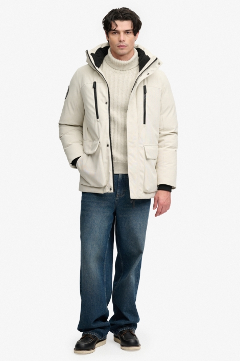 Superdry beige heren jas | Model