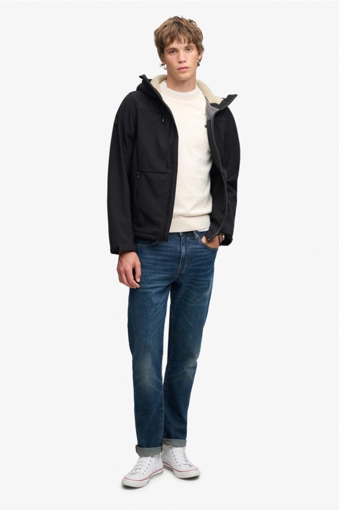 Superdry zwarte heren jas | Model