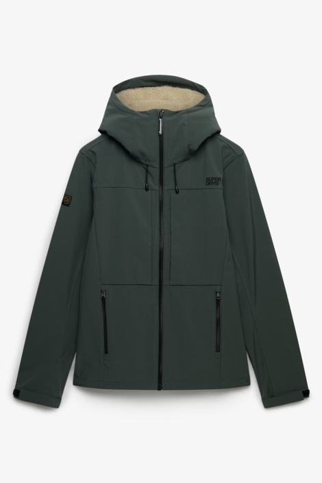 Superdry groene heren jas | Vooraanzicht
