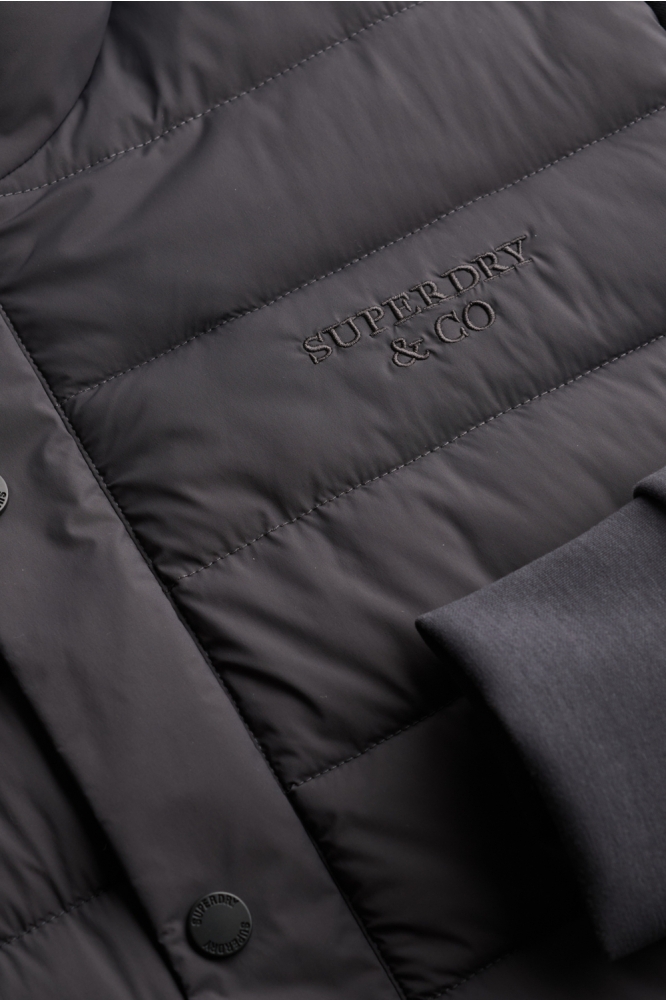 Superdry grijze heren jas | Kleurstaal