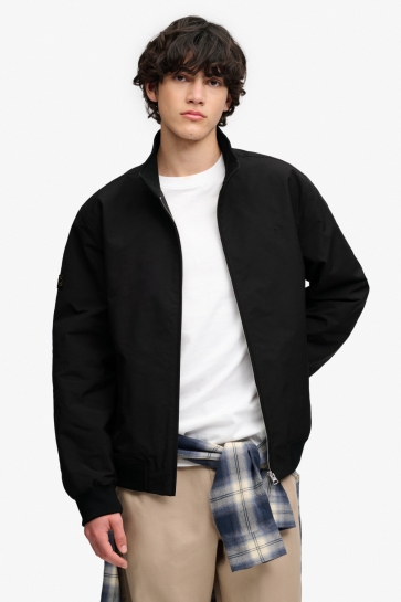 Superdry Jas CAMPUS PADDED HARRINGTON JKT M5012483A Meteorite Black