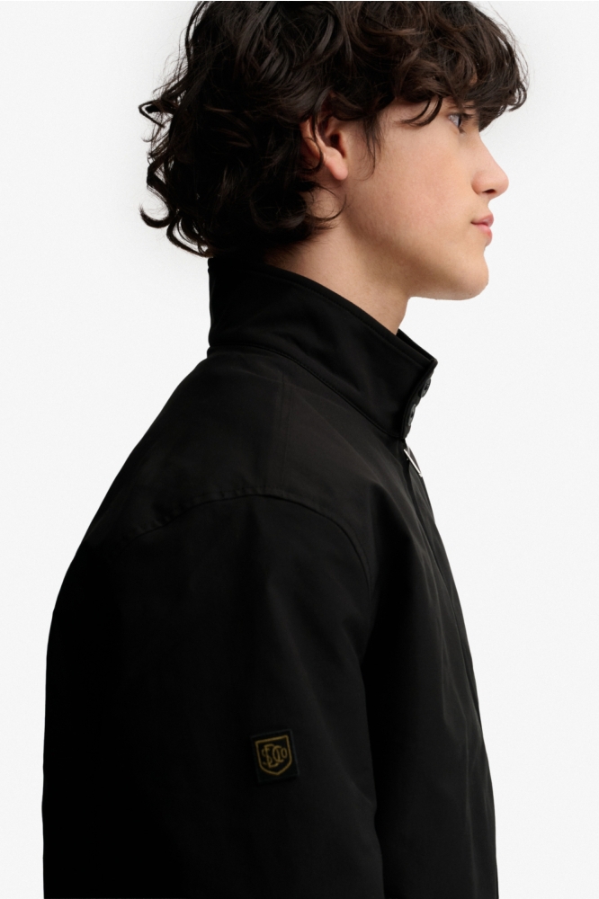 Superdry zwarte heren jas | Close up