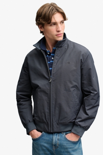 Superdry campus padded harrington jacket Grijs