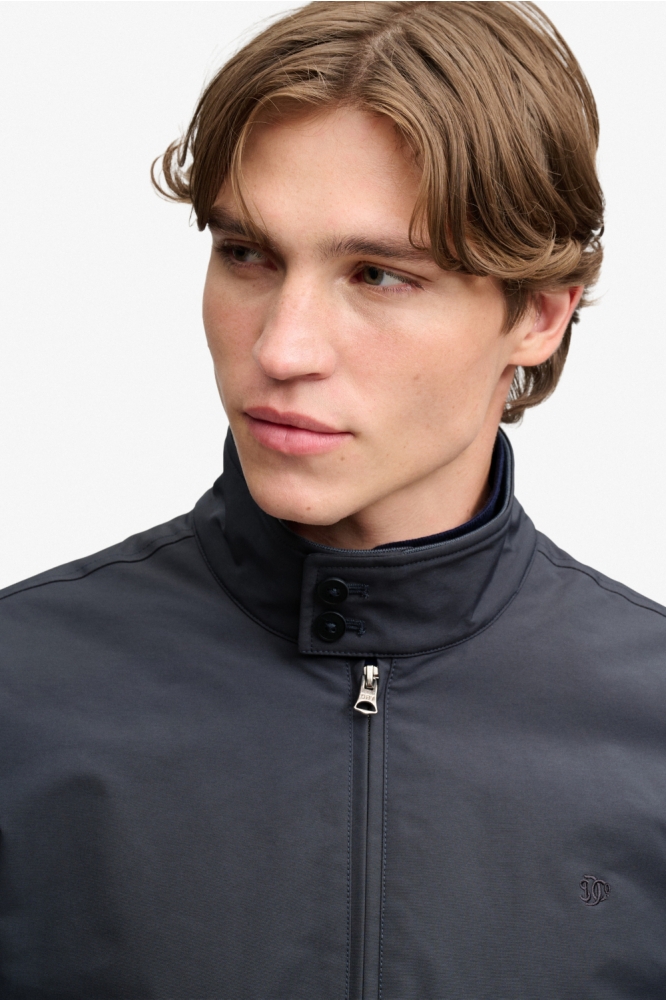 Superdry grijze heren jas | Close up