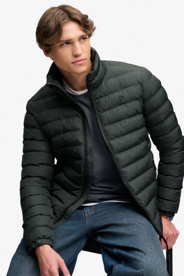 Superdry Jas FUJI ESTATE PADDED JACKET M5012527A Olive/Navy Check