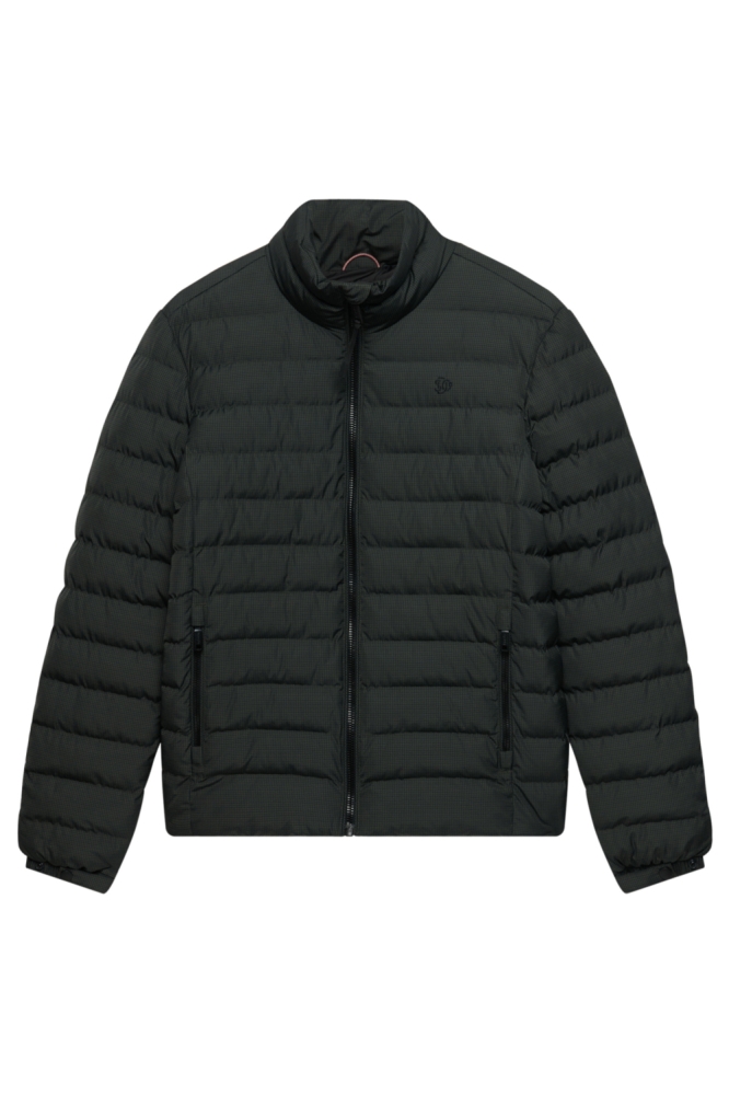 Superdry groene heren jas | Vooraanzicht