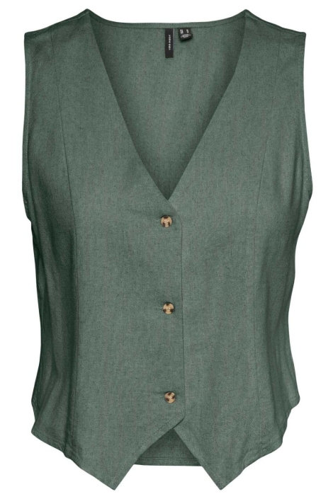Vero Moda groene dames gilet | Vooraanzicht