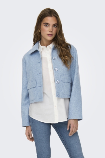 Jacqueline de Yong Blazer JDYCALLIE LIFE SHORT JACKET OTW HAB 15311852 CASHMERE BLUE/ MELANGE