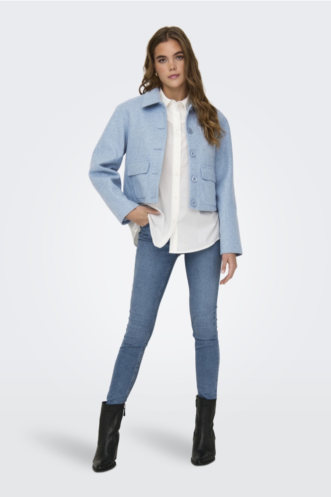 Jacqueline de Yong blauwe dames blazer | Model