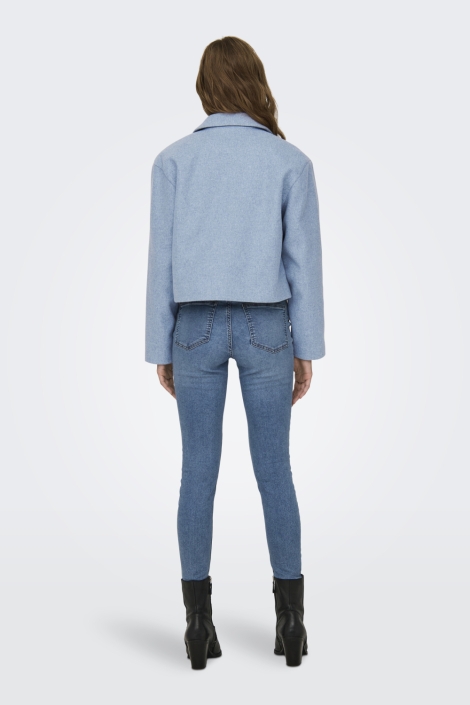 Jacqueline de Yong blauwe dames blazer | Model