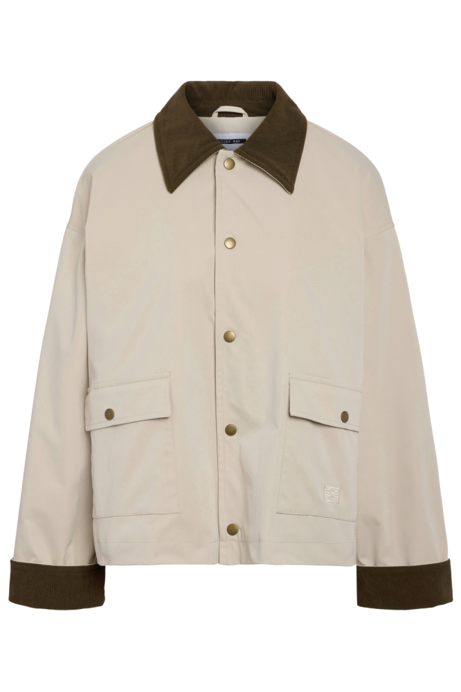 Noisy may beige dames jas | Vooraanzicht