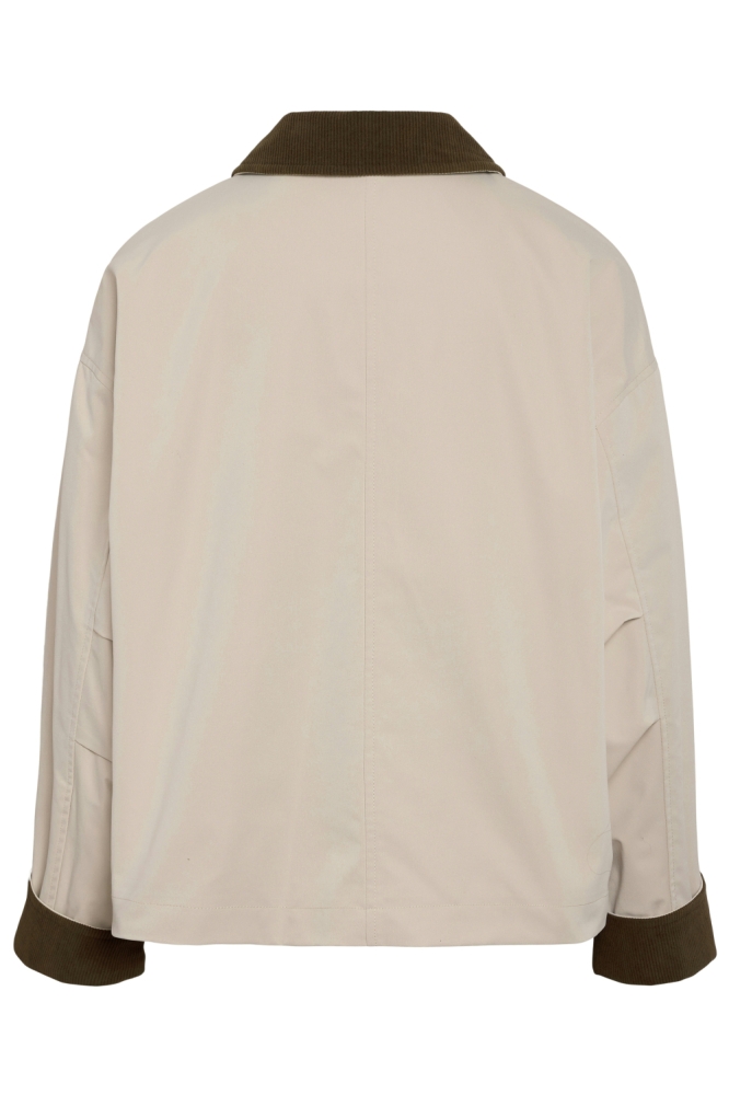 Noisy may beige dames jas | Achteraanzicht