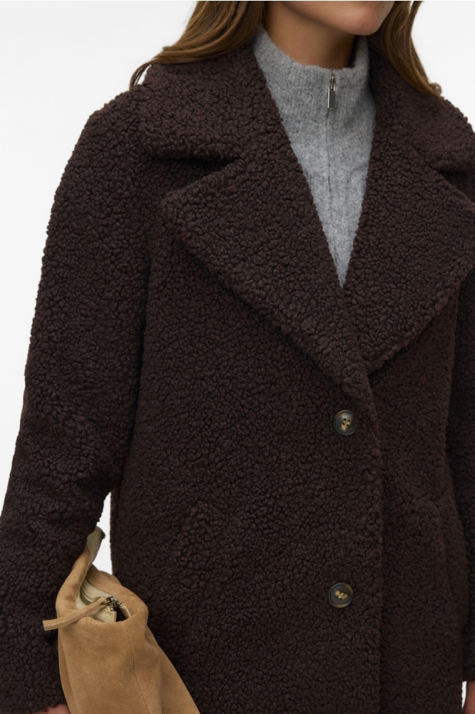 Vero Moda bruine dames jas | Close up