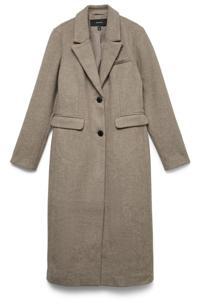 Vero Moda camel dames jas | Vooraanzicht
