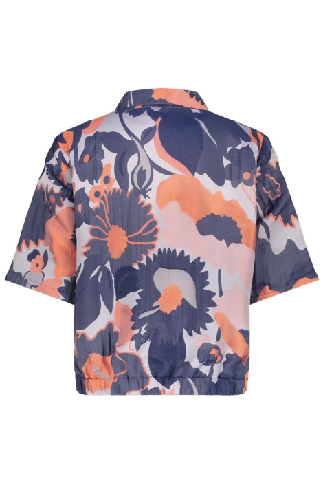 Geisha blauwe dames vest | Achteraanzicht