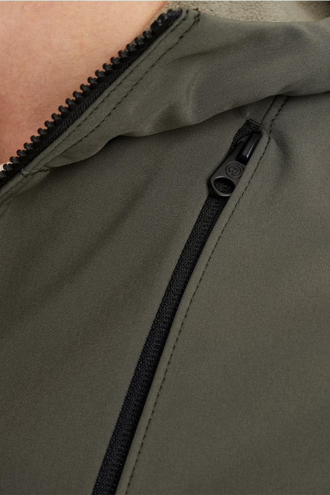 Cast Iron groene heren jas | Kleurstaal