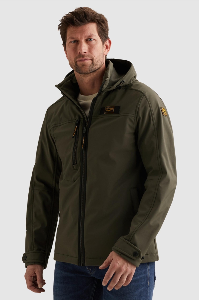 PME legend groene heren jas | Model vooraanzicht