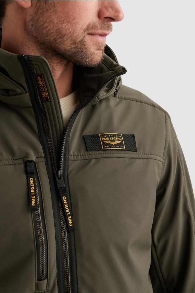 PME legend groene heren jas | Close up