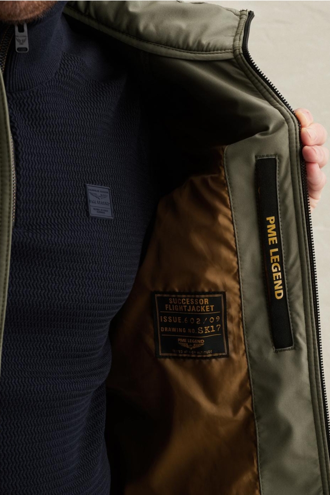 PME legend groene heren jas | Close up