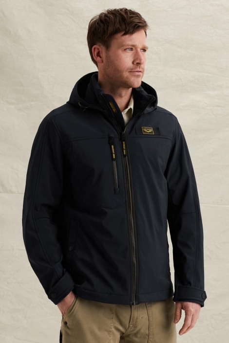 PME legend blauwe heren jas | Model vooraanzicht