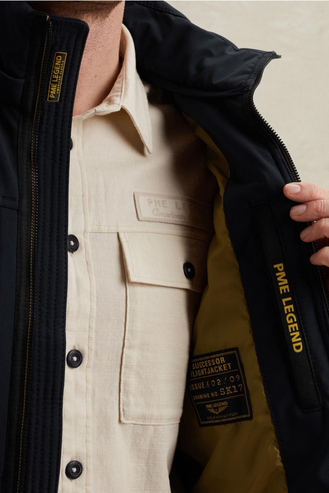 PME legend blauwe heren jas | Close up