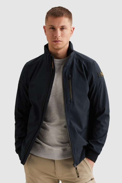 PME legend blauwe heren jas | Model vooraanzicht