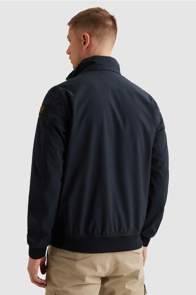 PME legend blauwe heren jas | Model achteraanzicht