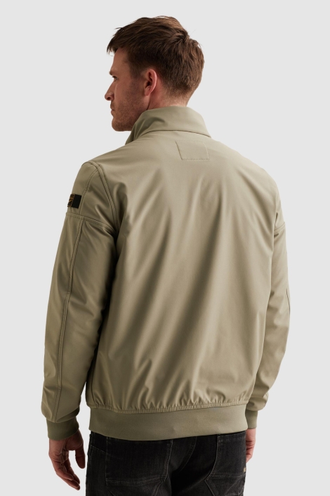 PME legend beige heren jas | Model achteraanzicht