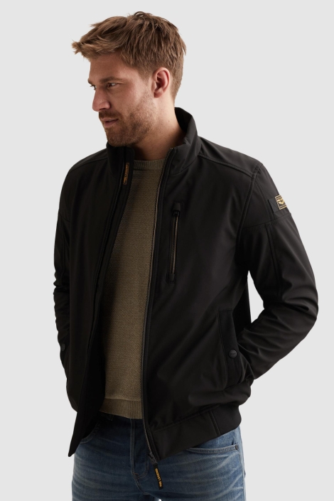 PME legend zwarte heren jas | Model vooraanzicht