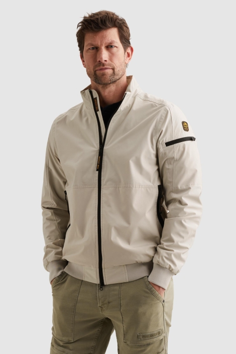 PME legend beige heren jas | Model vooraanzicht