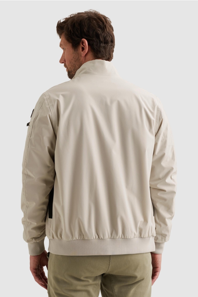 PME legend beige heren jas | Model achteraanzicht