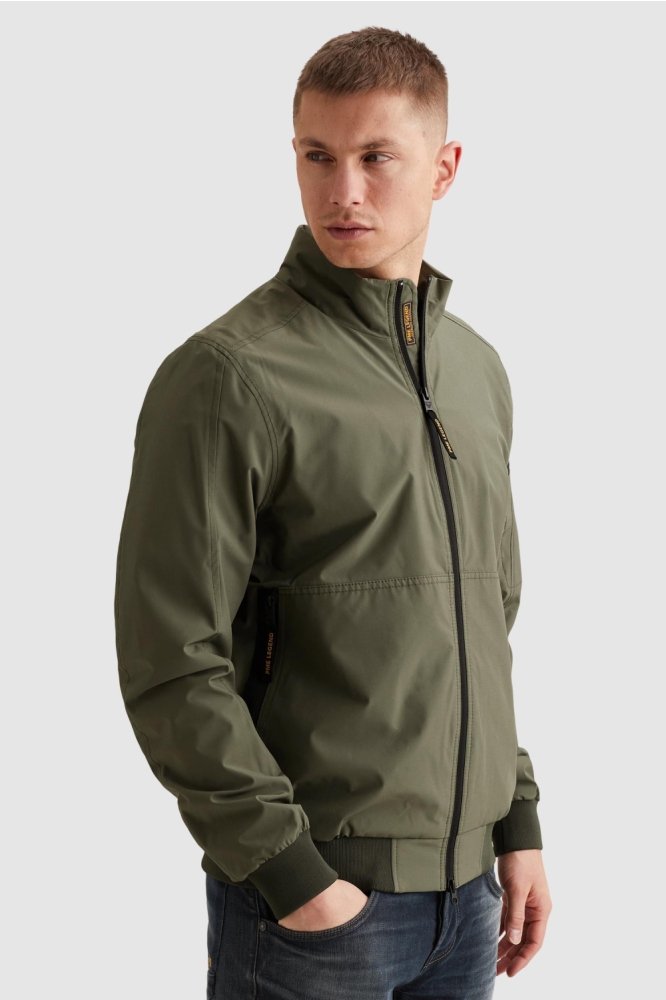 PME legend groene heren jas | Model zijaanzicht