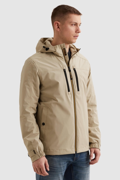 PME legend beige heren jas | Model zijaanzicht