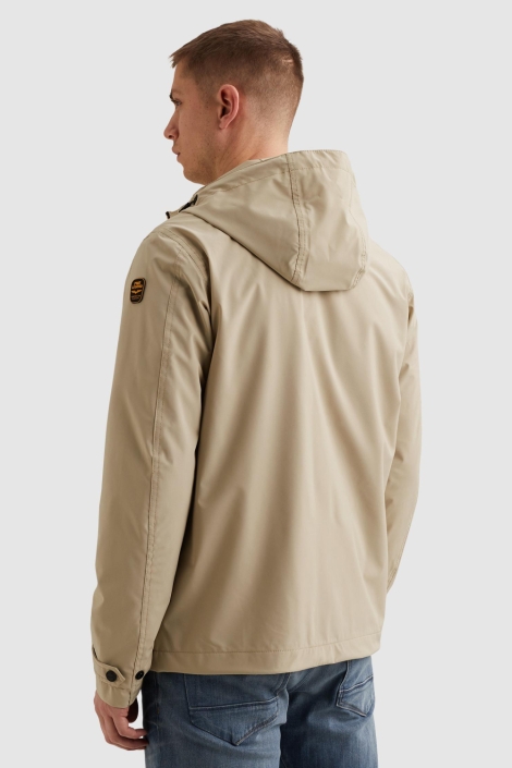 PME legend beige heren jas | Model achteraanzicht