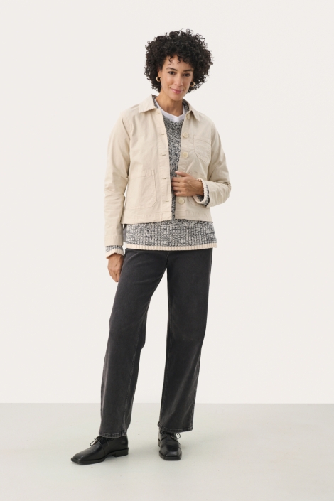 Part Two beige dames jas | Model