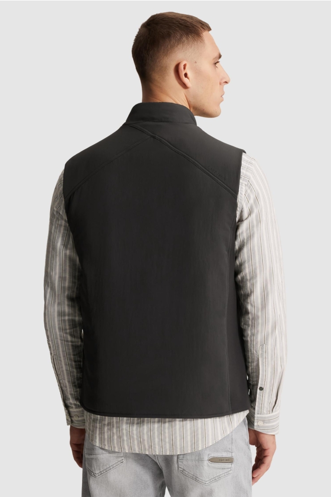 Cast Iron grijze heren jas | Model achteraanzicht