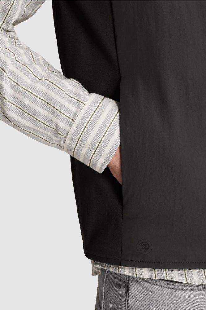 Cast Iron grijze heren jas | Close up