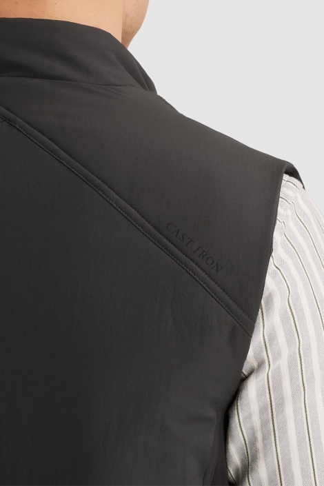 Cast Iron grijze heren jas | Close up