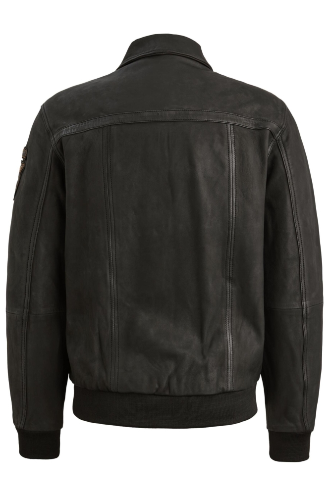 PME legend zwarte heren leren jas | Achteraanzicht