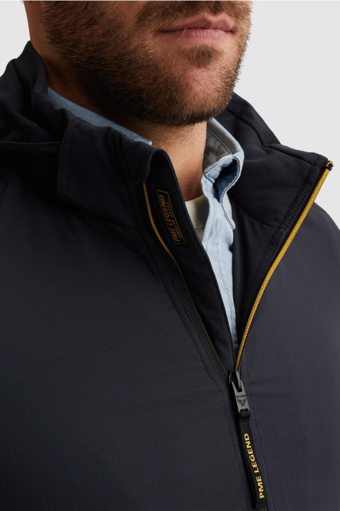 PME legend blauwe heren jas | Close up