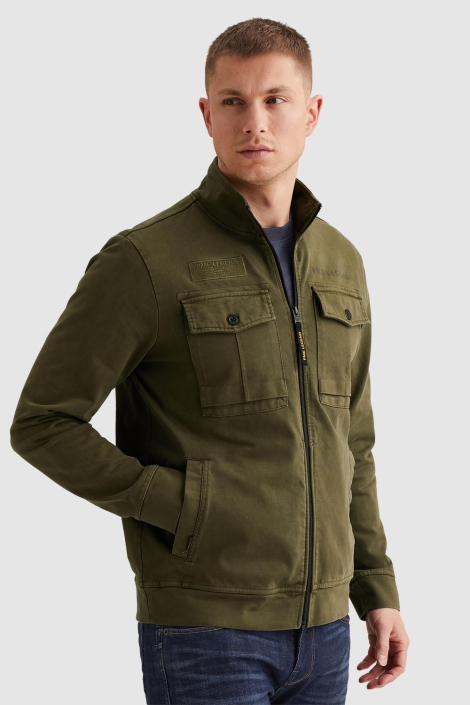 PME legend groene heren jas | Model zijaanzicht