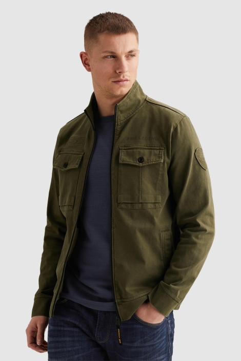 PME legend groene heren jas | Model vooraanzicht