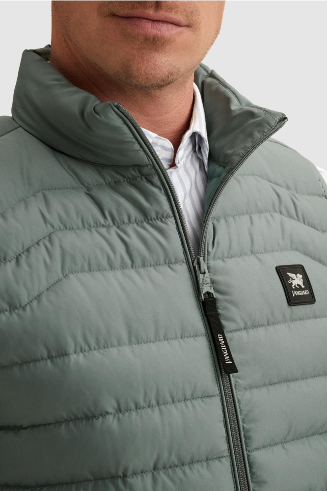 Vanguard blauwe heren jas | Close up