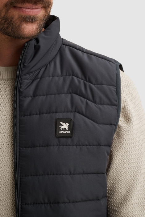 Vanguard blauwe heren jas | Close up