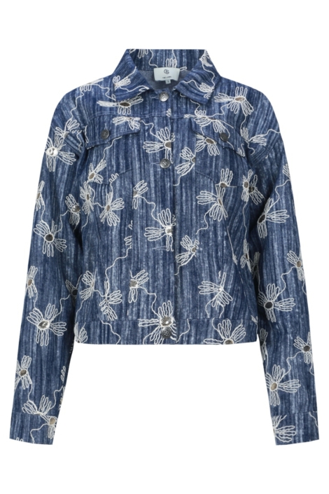 C&S The Label blauwe dames jas | Vooraanzicht