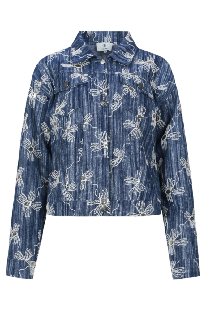 C&S The Label blauwe dames jas | Vooraanzicht