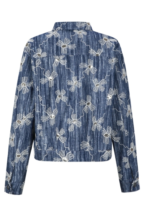 C&S The Label blauwe dames jas | Achteraanzicht