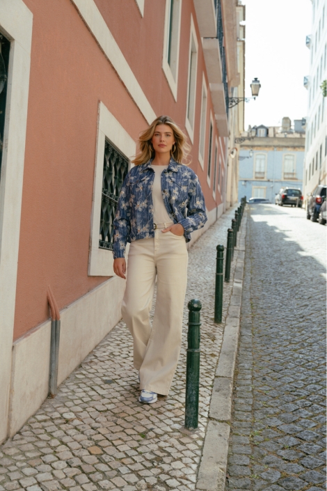 C&S The Label blauwe dames jas | Sfeerbeeld, In situatie